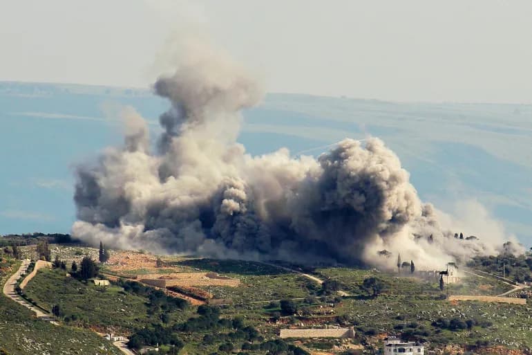 إسرائيل تعلن قصف مواقع لحزب الله في البقاع شرقي لبنان
