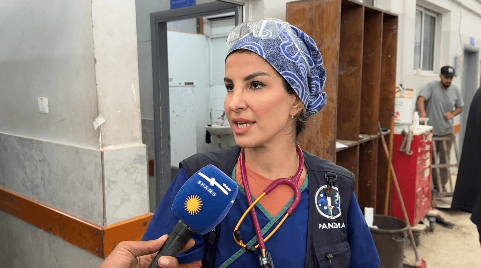 طبيبة كوردية من أربيل تدعم أطباء غزة