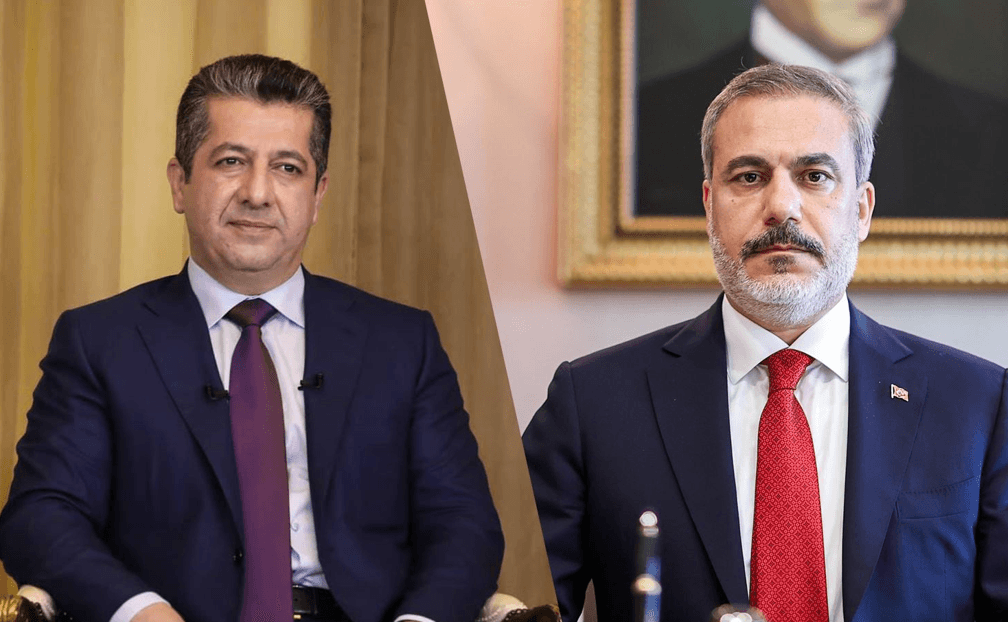 مسرور بارزاني وهاكان فيدان يبحثان تطورات الأوضاع في العراق والمنطقة