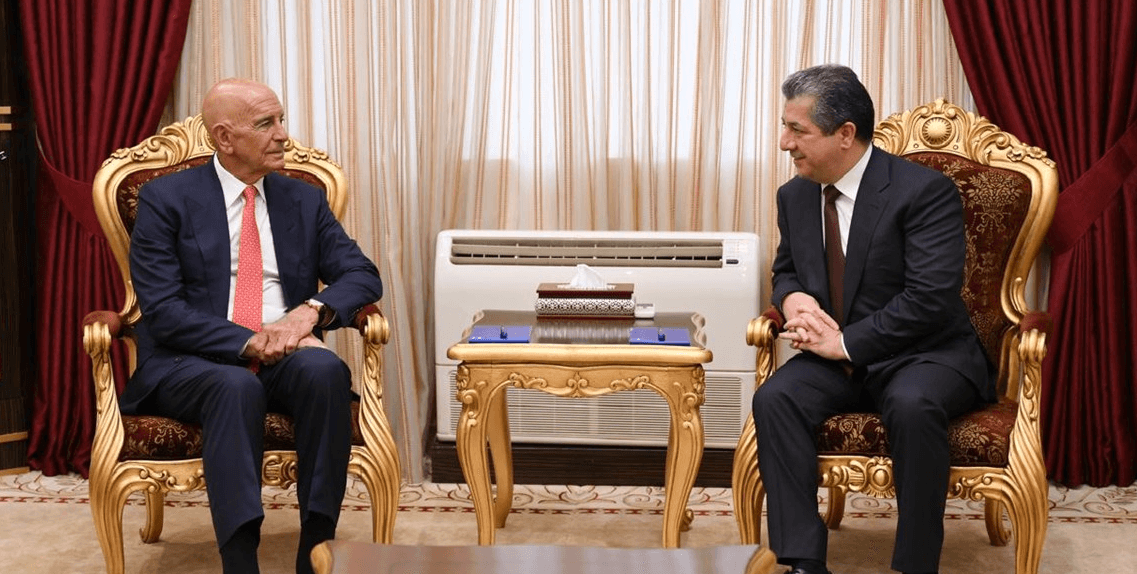 اتصال هاتفي بين مسرور بارزاني والمبعوث الأمريكي لبحث استئناف تصدير النفط