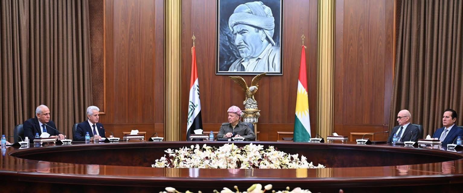 الرئيس بارزاني يستقبل وفد المجلس الكوردي السوري ENKS