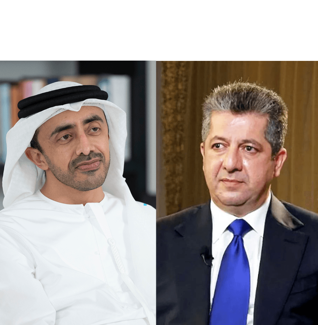 مسرور بارزاني وعبد الله بن زايد يبحثان التطورات الإقليمية