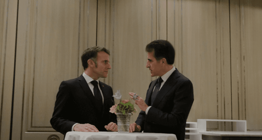 الرئيس ماكرون يدين استهداف منزل نيجيرفان بارزاني ويؤكد دعم فرنسا لكوردستان