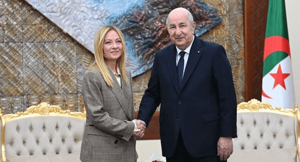 ميلوني وتبون يتفقان على تعزيز إمدادات الغاز الجزائري إلى إيطاليا