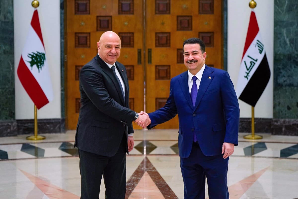 الرئيس اللبناني في بغداد على رأس وفد رفيع لبحث تعزيز العلاقات الثنائية