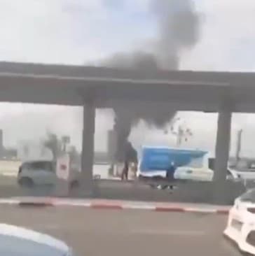 فيديو ... صاروخ يمني يضرب مطار بن غوريون