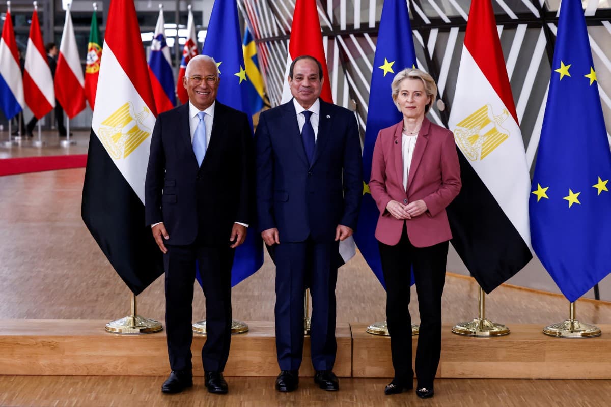 قمة مصرية أوروبية بروكسل تمهد لمؤتمر إعمار غزة
