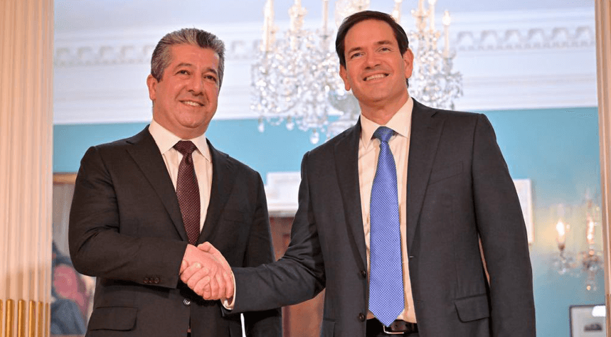 روبيو يعزّي مسرور بارزاني بضحايا البيشمركة ويدين هجمات إيران