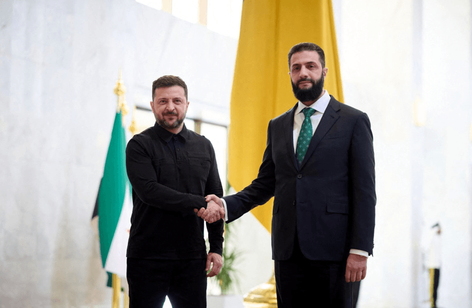 زيلينسكي يزور دمشق ويلتقي أحمد الشرع